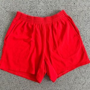 SKIMS Vibrant Red Athletic Shorts
